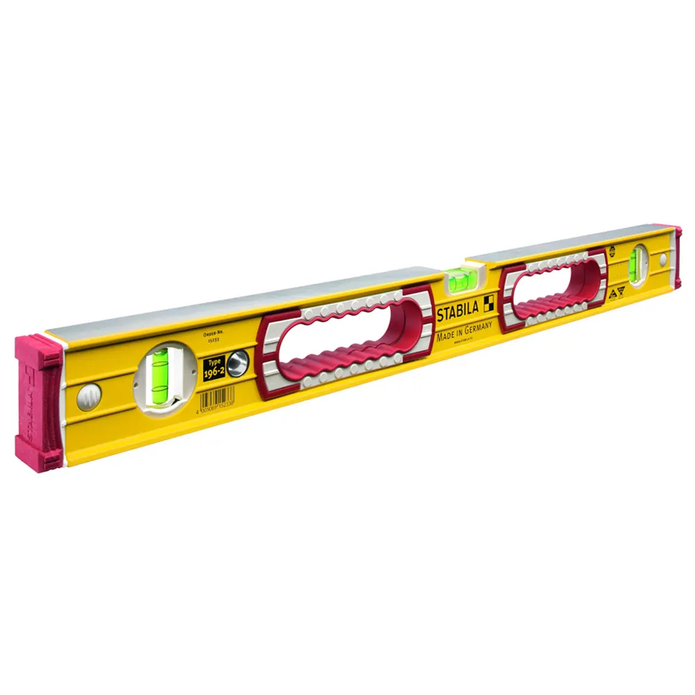 STABILA 1.2 LEVEL BOX FRAME RIB - TRADE 3 VIAL + HAND HOLES