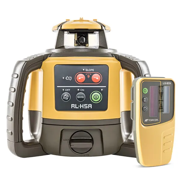 [1021200-46] TOPCON RL-H5A Rotary Laser with Slope Rechargeable with Standard LS-80X Receiver