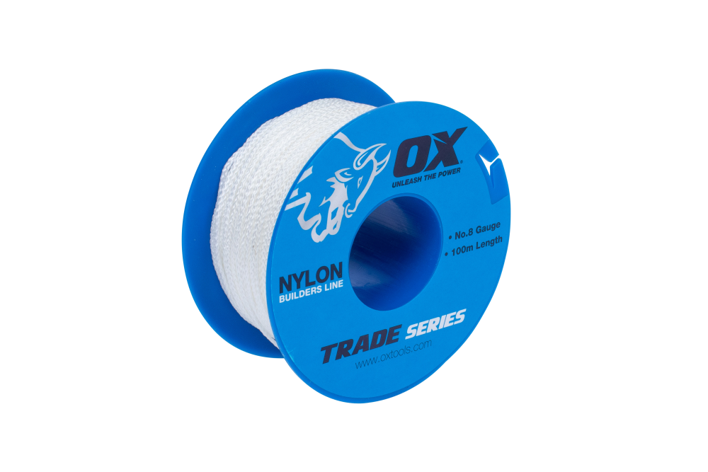 [OX-T103010] OX Trade 8# 100M White Builders String Line