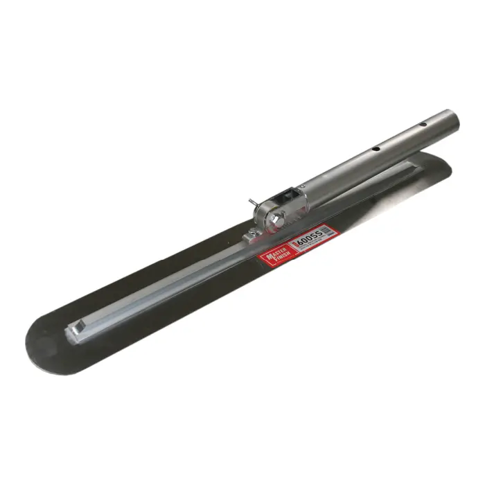 MASTERFINISH S/STEEL WALKING TROWEL 600 x 100mm W/ALUM RIB