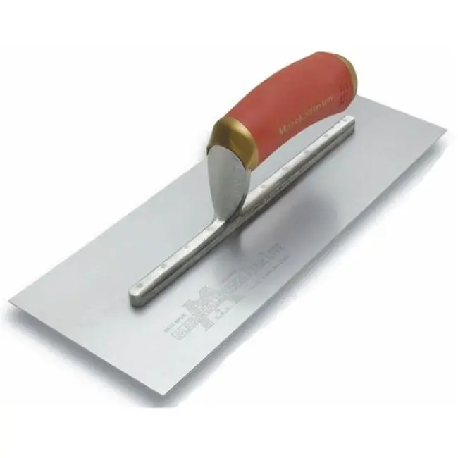 MARSHALLTOWN 279MM X 121MM FINISHING TROWEL P/SHAPE FLAT S/S D/SOFT HANDLE