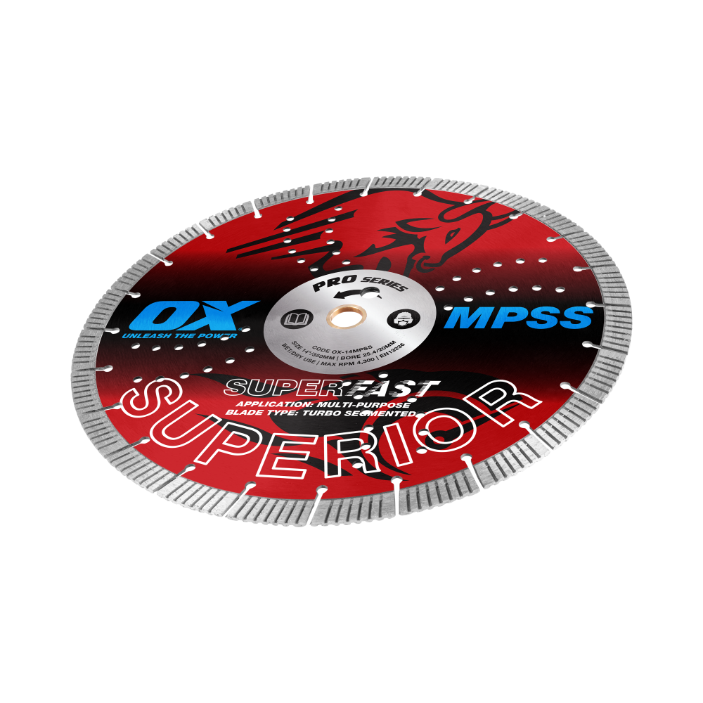 OX Professional MPSS 14" SUPERIOR Superfast Seg. Turbo Diamond Blade
