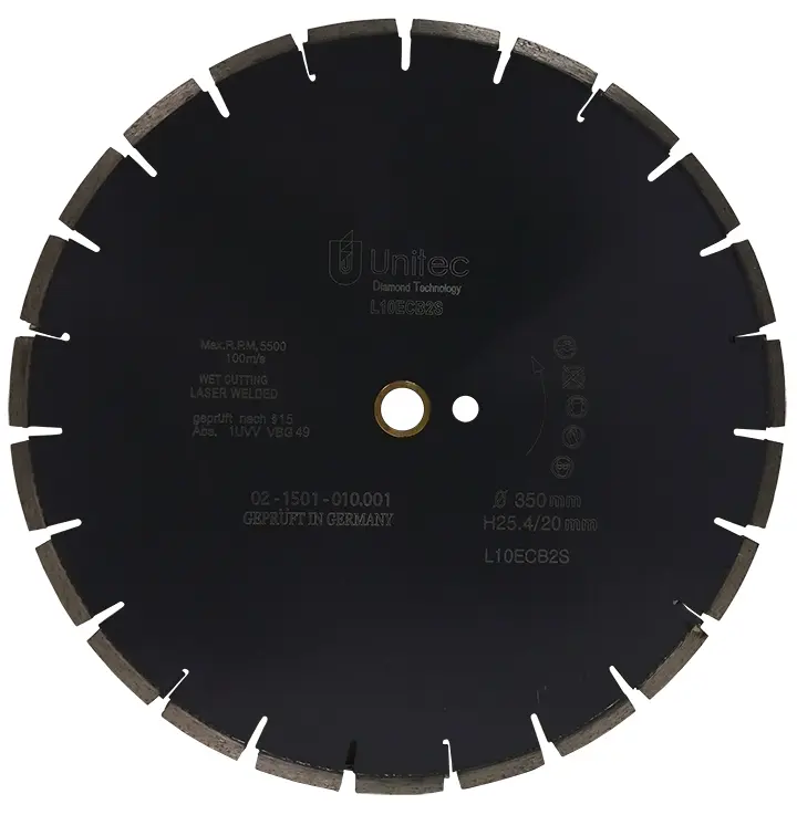 Unitec 350mm Silent Block Segmented Diamond Blade