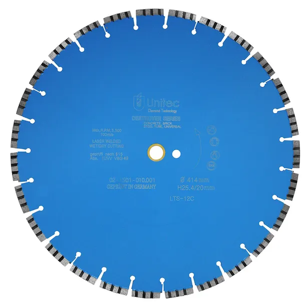 [U-16LTS12C] Unitec 400mm Destroyer Concrete Segmented Diamond Blade