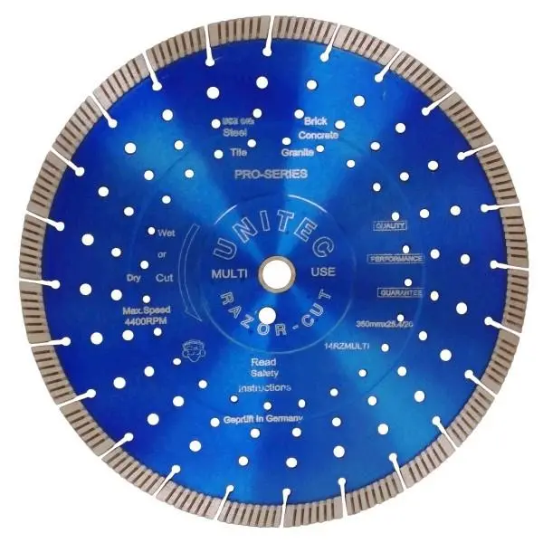 Unitec 7" 180mm Razorcut Multi Turbo Diamond Blade