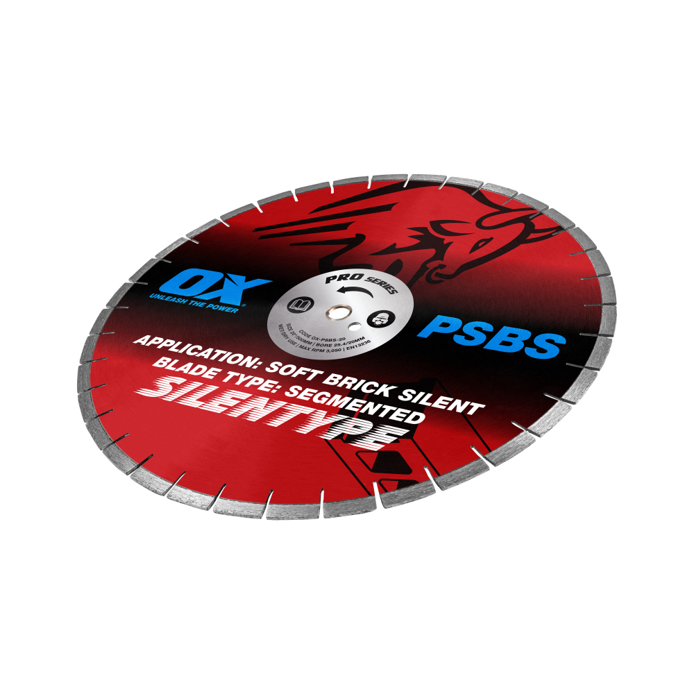 [OX-PSBS-20] OX Professional PSBS 20" Silent Diamond Blade - Soft Brick