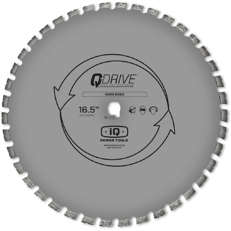 [IQ-DB420-HM1] IQ Power Tools Masonry Blade BLACK Silent 420mm 16 Combo Blade