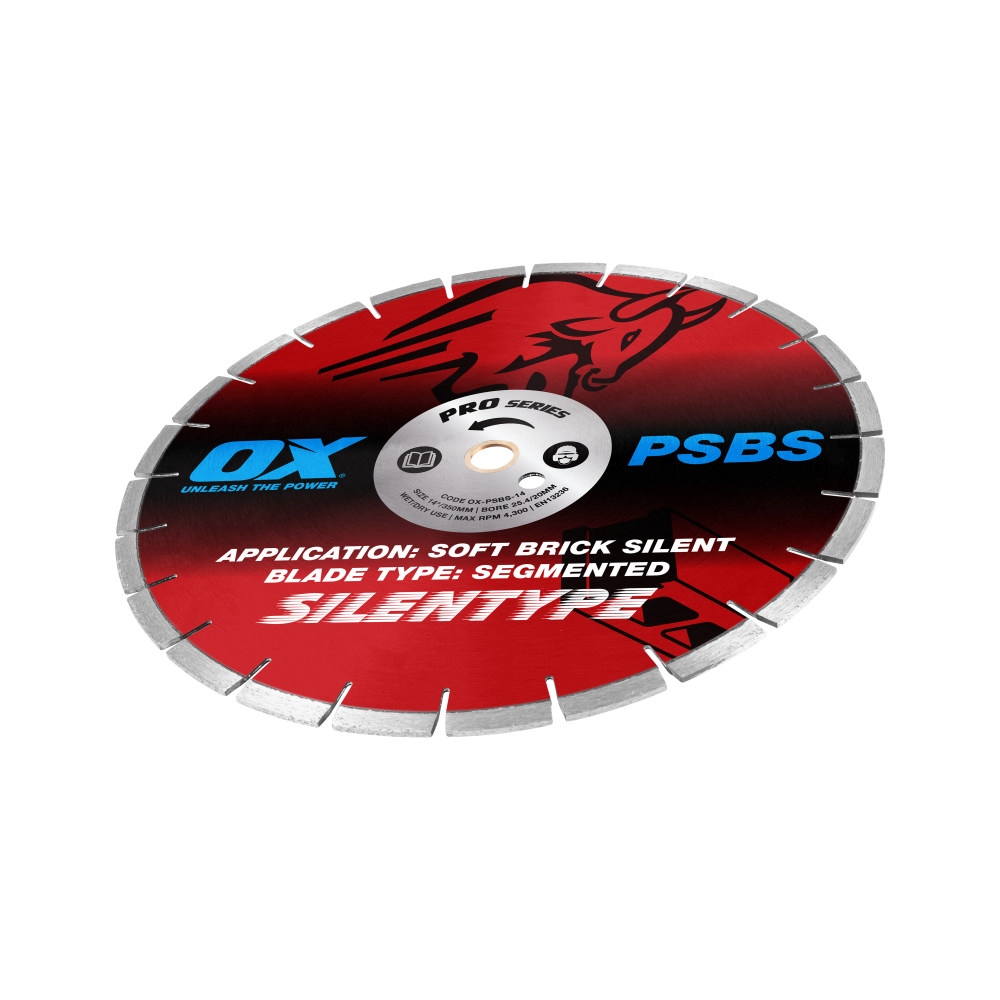 [OX-PSBS-14] OX Professional PSBS 14" Silent Diamond Blade - Soft Brick