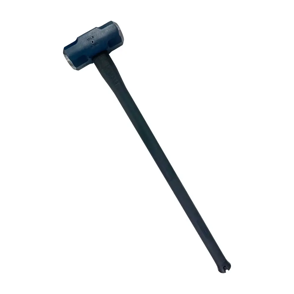 [5HSFRH10] MUMME 10lb Sledge Hammer with Pinned Steel Core Fibreglass Handle