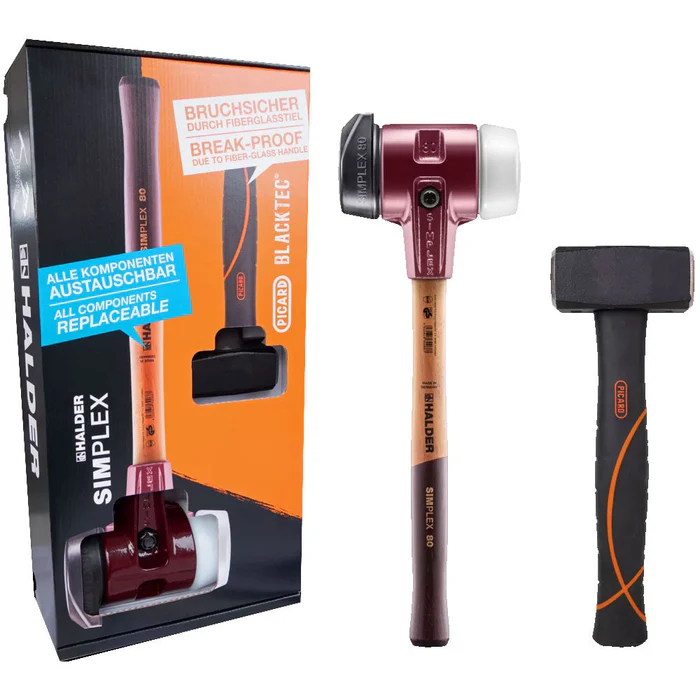 [HAL3027S023] Halder Promo Box Dreamteam Construction Simplex Soft-Face Mallet D80 & Picard Mining Sledge