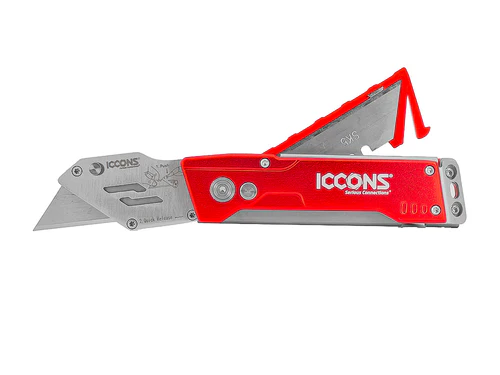 ICCONS KL044 UTILITY KNIFE WITH SPARE BLADE HOLDER & POUCH