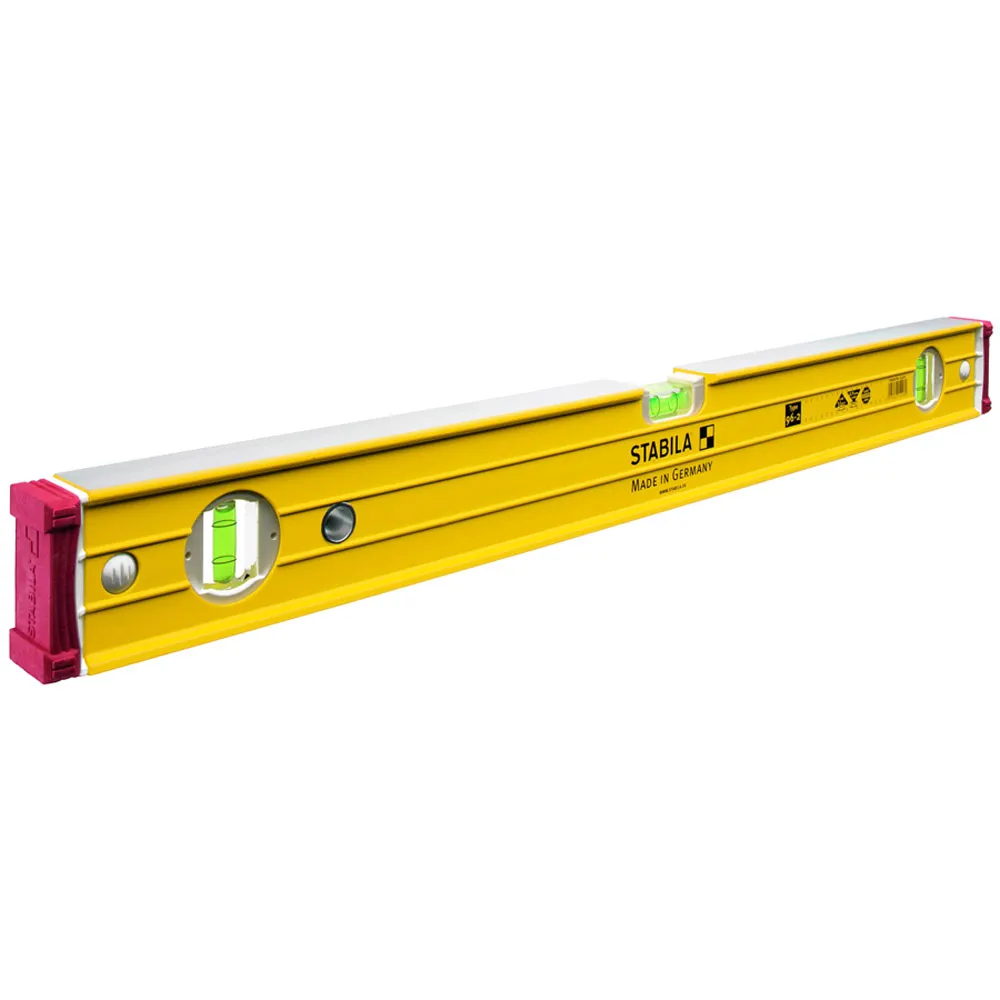 [96-2/60] STABILA 600MM LEVEL BOX FRAME RIBBED - TRADE 3 VIAL