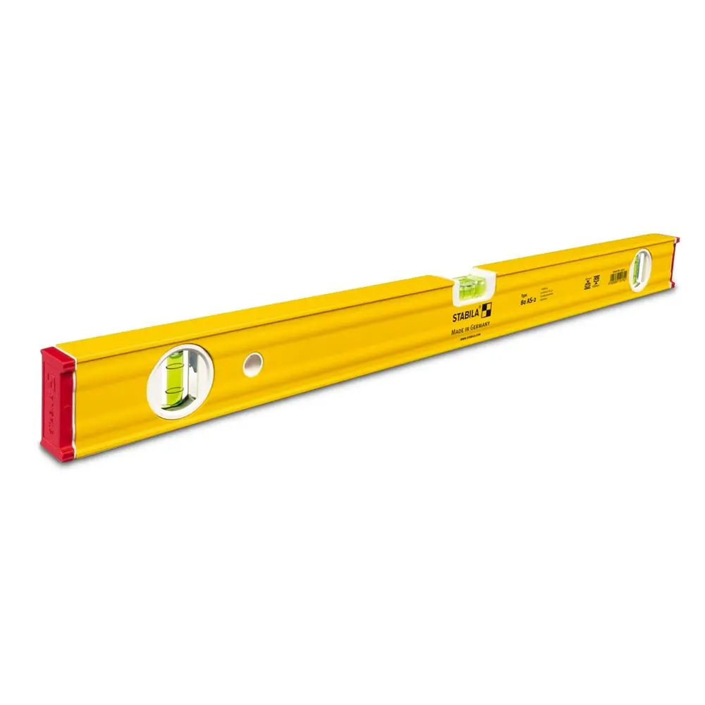 STABILA 800MM LEVEL BOX FRAME RIBBED - TRADE 3 VIAL