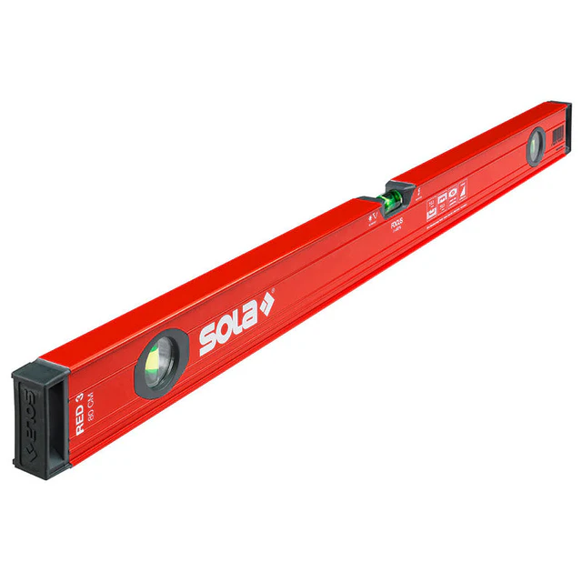 SOLA Red Spirit Level 2400mm with Hand Holes