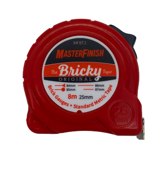 Masterfinish 25mm The BRICKY Tape - Gauge Tape