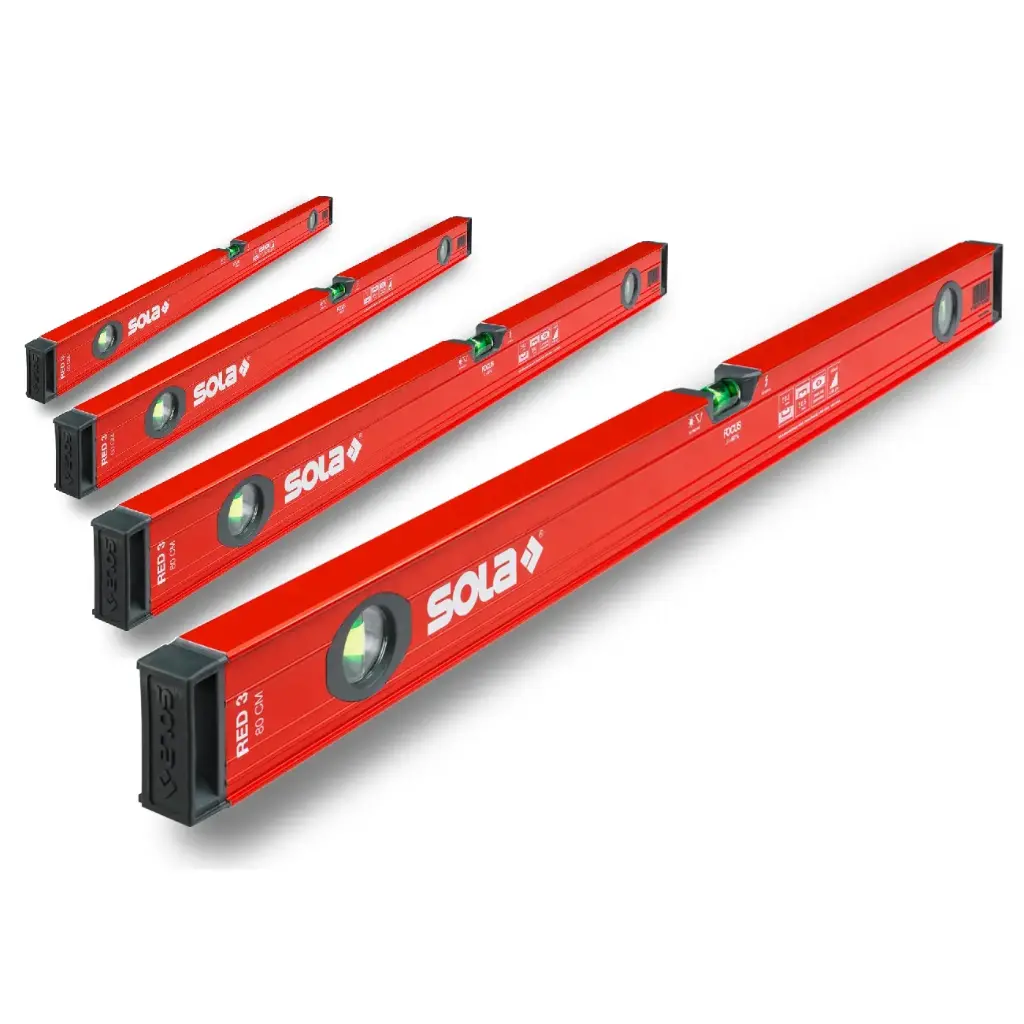 Sola Red Spirit Level 4 PK- 60cm, 80cm, 120cm & 200cm