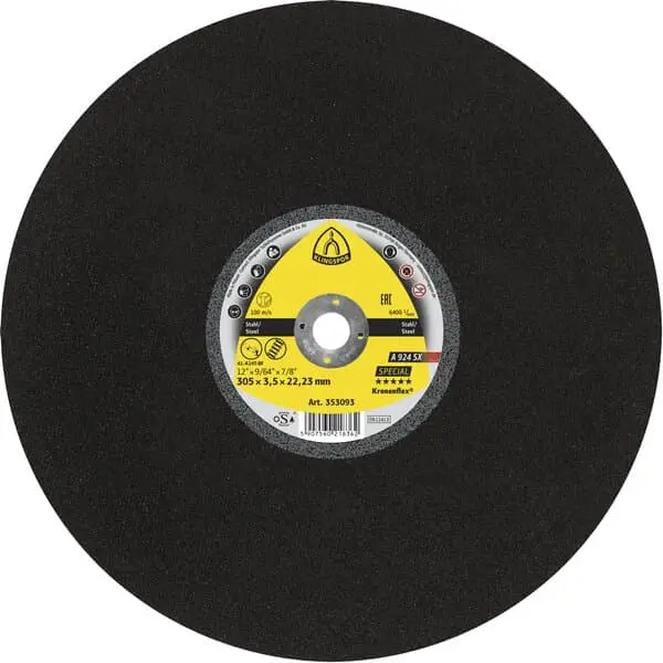 [352324] A 924 SX large cutting-off wheels 406 x 4 x 25,4 mm flat