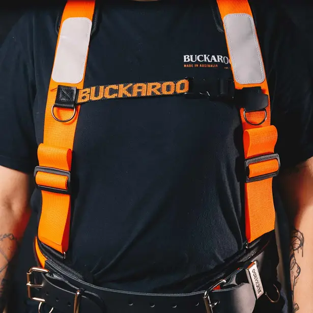 [TMH] Buckaroo Shoulder Braces - Orange