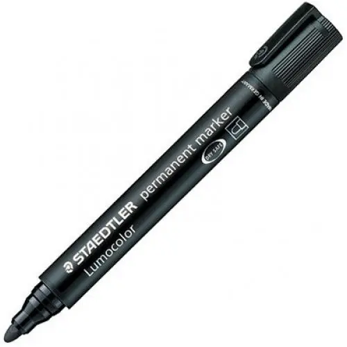 [ST-3529] Staedtler Bullet BLACK Marker 2mm