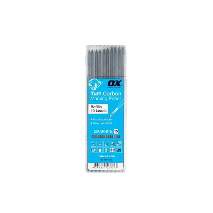 OX Tuff Carbon Refills Graphite Lead - 10 Pack