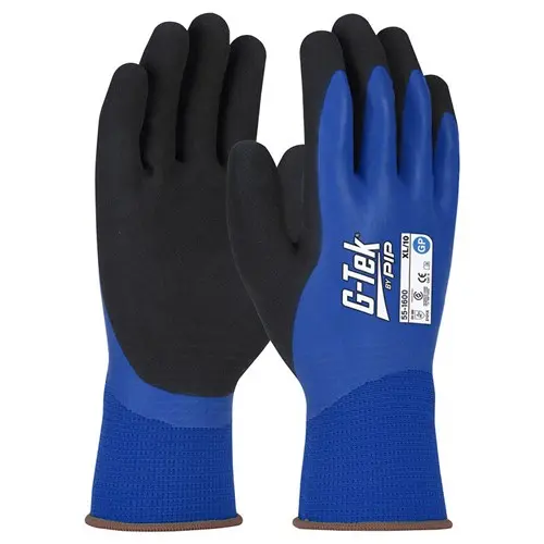 [55-1600-11] G-TEK GP DOUBLE DIP BLUE GLOVE 11