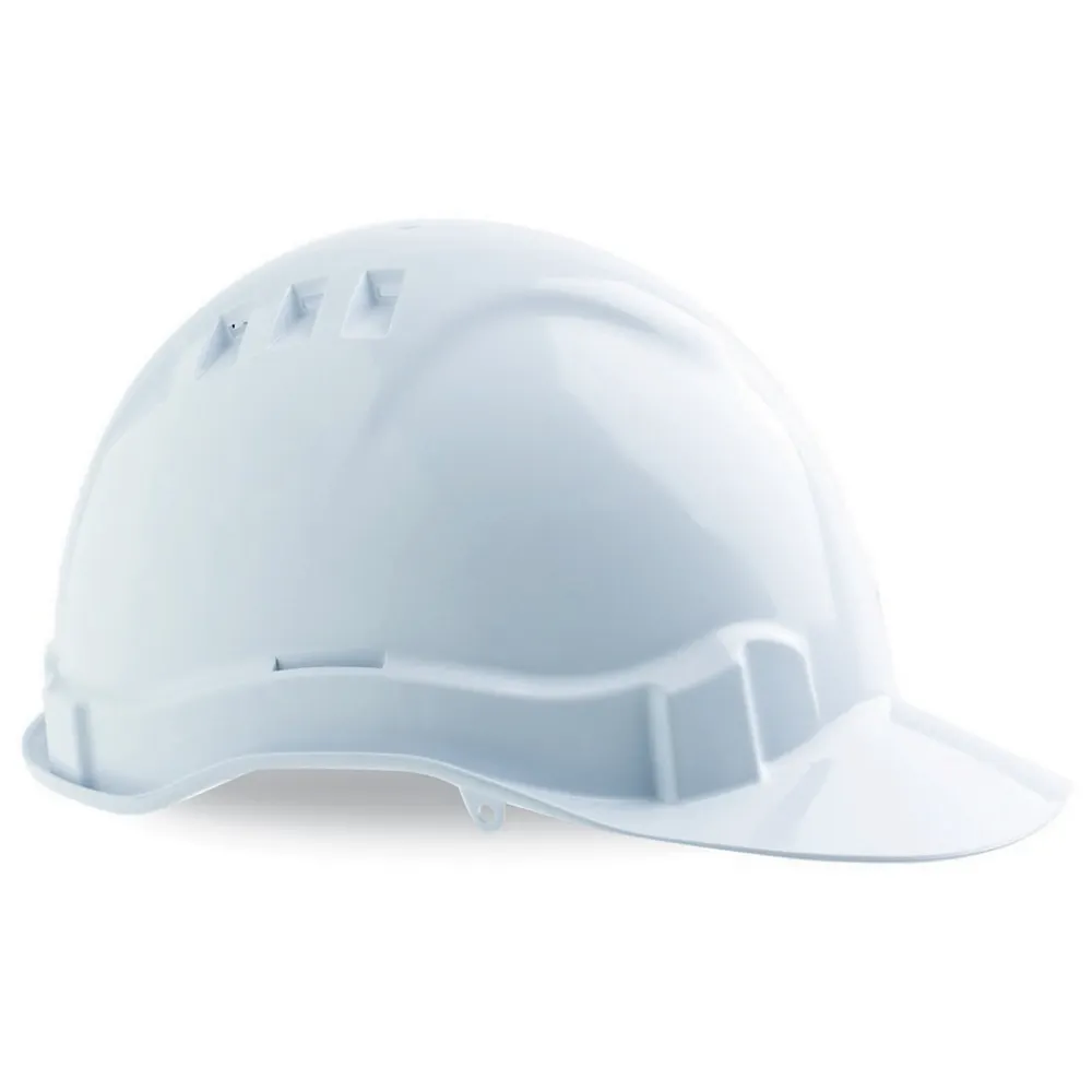 PRO HARDHAT VENTED PUSHLOCK HARNESS V6 - WHITE