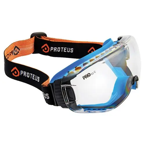 PROTEUS G1 SAFETY GOGGLE CLEAR LENS LOW PROFILE- ANTI-FOG & ANTI-SCRATCH CLEAR LENS
