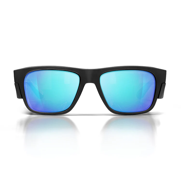 Safe Style Fusions Matte Black Frame/Mirror Blue Polarised