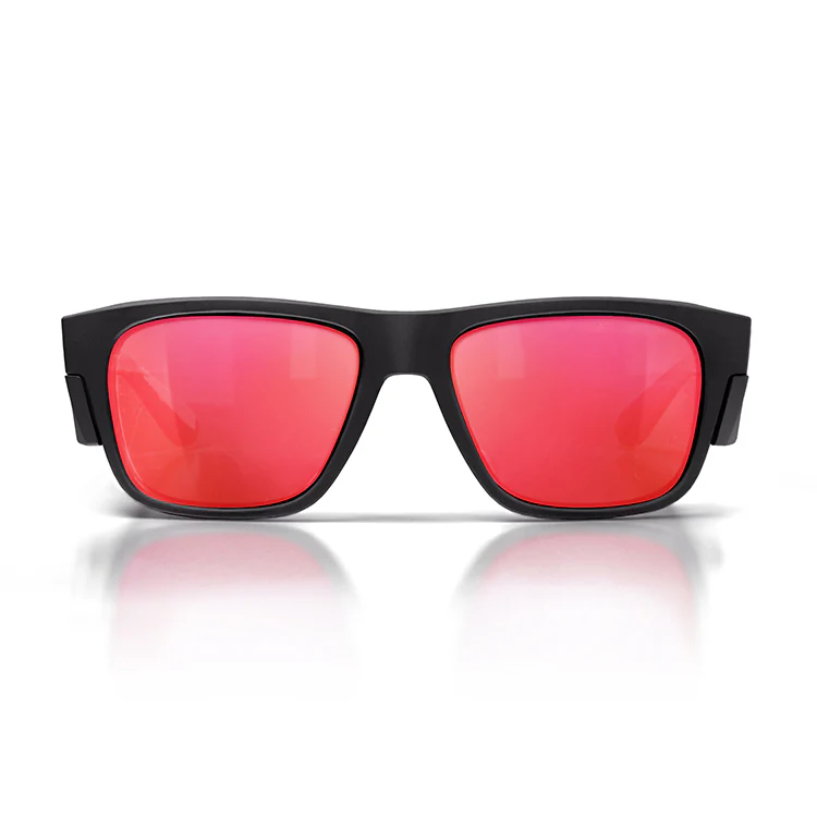 Safe Style Fusions Matte Black Frame/Mirror Red Polarised