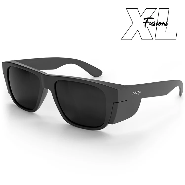 [FMBPXL100] Safestyle Fusions XL Matte Black Frame Polarised Lens