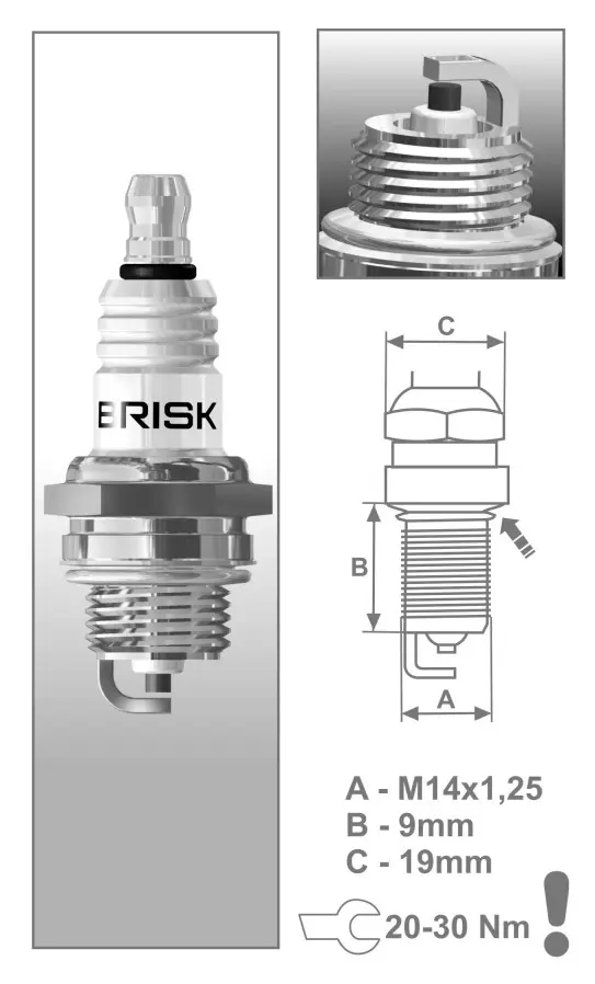 BRISK PR15Y GARDEN SPARK PLUG