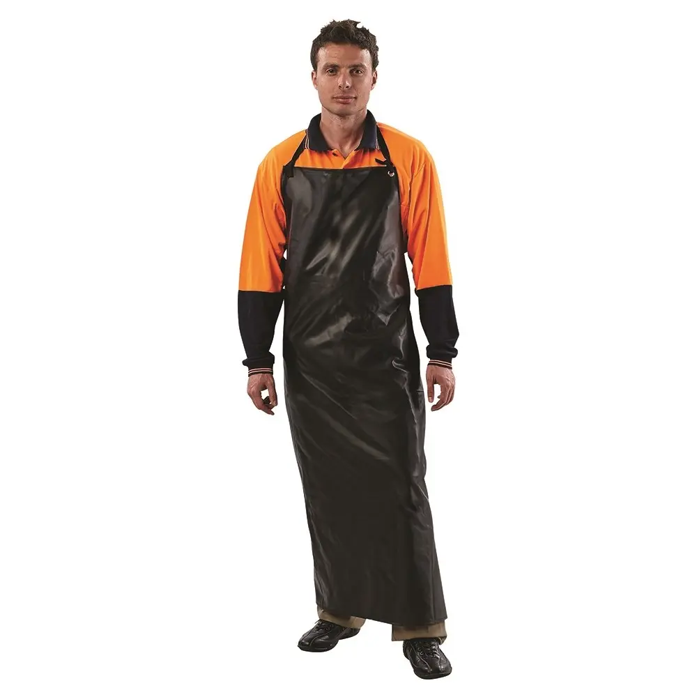 [AF1BK] Pro Safety PVC Apron 90cm X 120cm BLACK