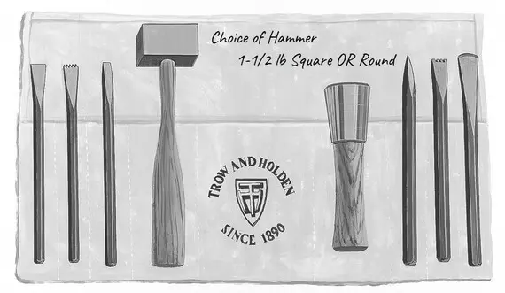 [SET-SOFTSTONE] Trow & Holden Soft Stone Carving Set