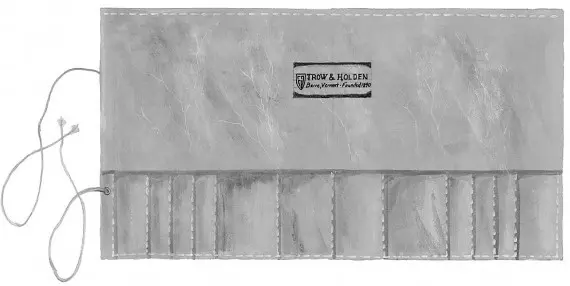 [TOOLWRAP/L] Trow & Holden LEATHER TOOL WRAP