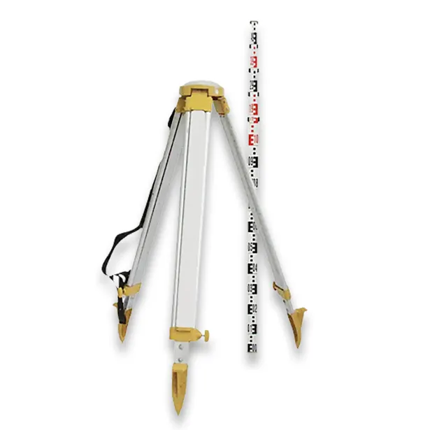 [BUILD_COMBO_2_T] TOPCON 5/8" Thread Top Dome Tripod w/ 5m E-Face Staff Combo