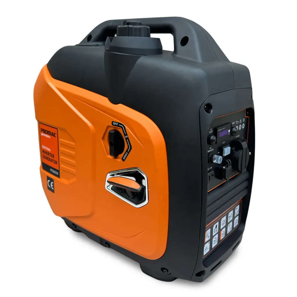 PROMAC 3.3KVA CAMPING INVERTER GENERATOR. MACHT ENGINE. QUIET, POWERFUL, PORTABLE