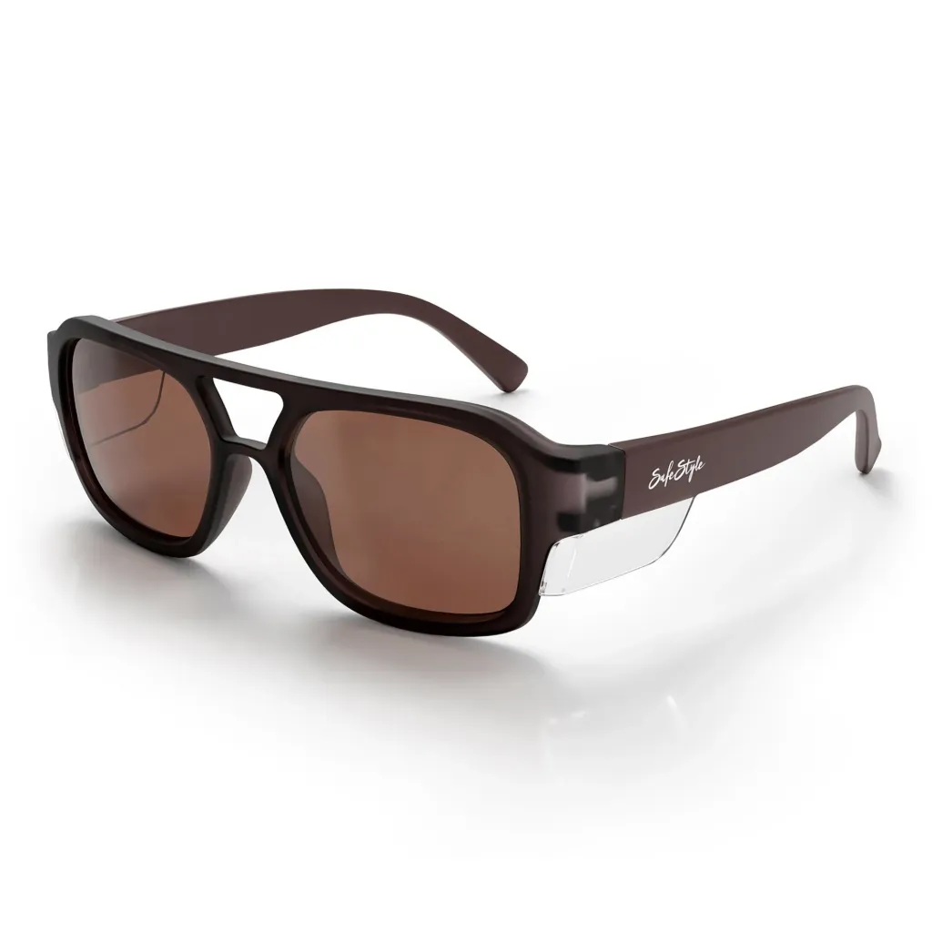 [SSK041-140400] SafeStyle Skylines Chocolate Frame Brown Polarised Lens