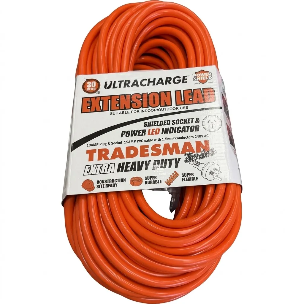 EXTENSION LEAD 30M HEAVY DUTY ( 10A PLUGS Suitable for Brick saws)
