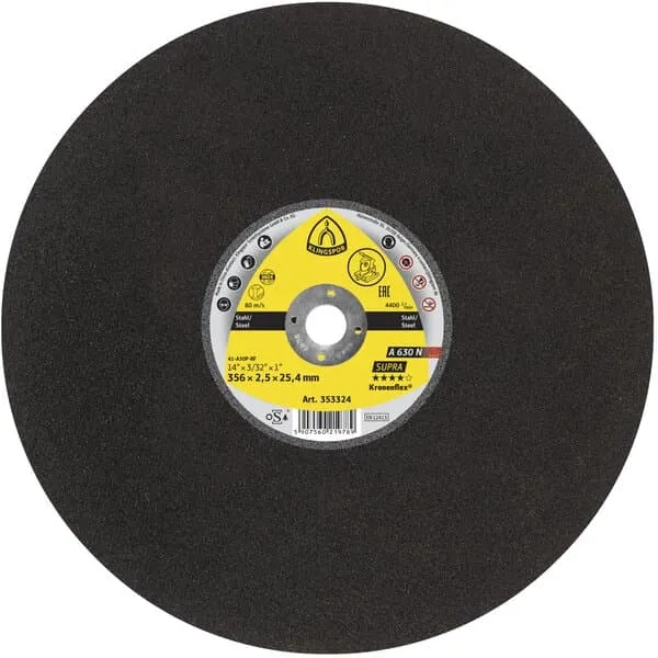 Klingspor A 630 Large Cutting Off Wheel 406 x 3,2 x 25,4 (16")