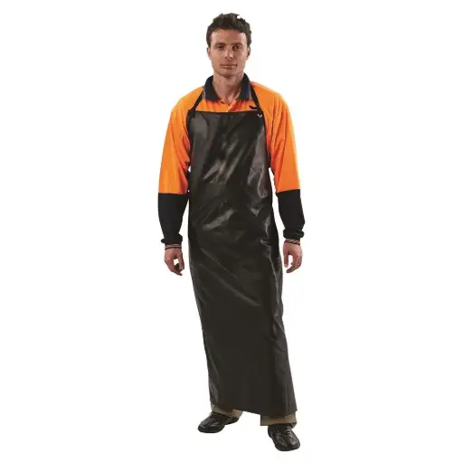[AF1BK] Pro Safety PVC Apron 90cm X 120cm BLACK